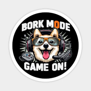 Funny dog mens video game t-shirts funny gamer tee Magnet